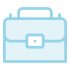 Icon illustration of a briefcase