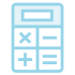 Icon illustration of a calculator