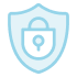 Icon illustration of a shield